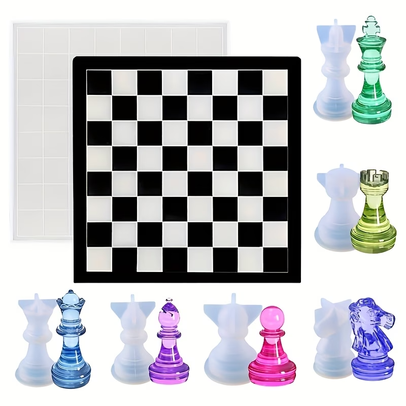 Board Game Diy - Wysokiej jakości silikonowe formy do szachów