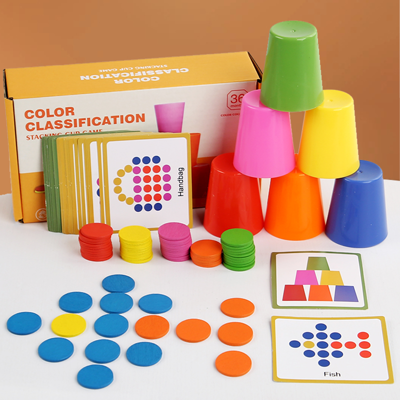 Board Game Simple - Zabawna gra w układanie kubków dla