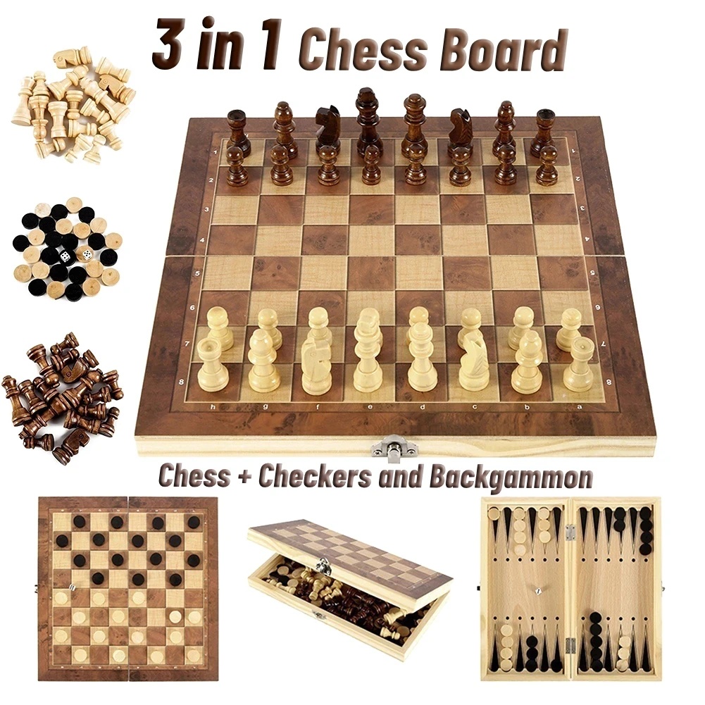 Board Game Operation - Zestaw drewnianych gier 3 w 1: