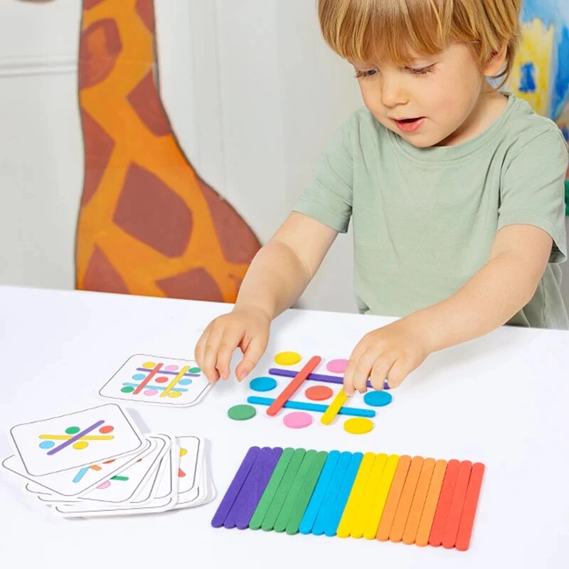 Dziecięca tęczowa łamigłówka m – Board Game Simple recenzja i cena